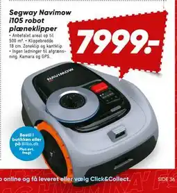 Bilka Segway Navimow i105 robot plæneklipper, DKK 7999 tilbud