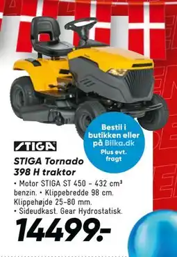 Bilka STIGA Tornado 398 H traktor, DKK 14499 tilbud