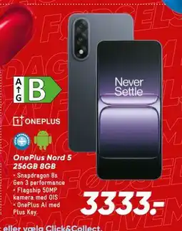 Bilka OnePlus Nord 5 256GB 8GB, DKK 3333 tilbud