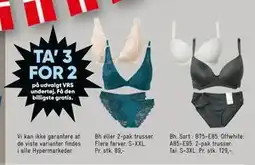 Bilka TA’ 3 FOR 2 på udvalgt VRS undertøj. Få den billigste gratis tilbud