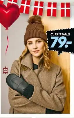 Bilka Hue eller skindluffer, DKK 79 tilbud