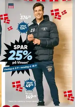 Bilka SPAR 25% på Vinson tilbud