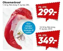 Bilka Oksemørbrad, DKK 299 tilbud