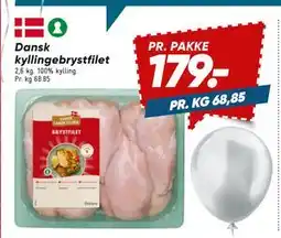 Bilka Dansk kyllingebrystfilet, DKK 179 tilbud
