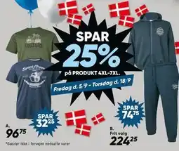 Bilka SPAR 25% på PRODUKT 4XL-7XL tilbud