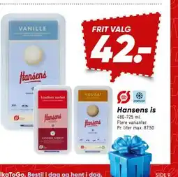 Bilka Hansens is, DKK 42 tilbud
