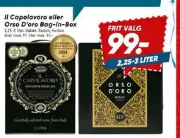 Bilka Il Capolavoro eller Orso D’oro Bag-in-Box, DKK 99 tilbud