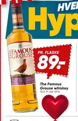 Bilka The Famous Grouse whiskey, DKK 89 tilbud