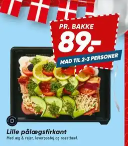 Bilka Lille pålægsfirkant, DKK 89 tilbud