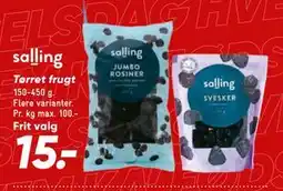 Bilka Tørret frugt, DKK 15 tilbud