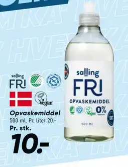 Bilka Opvaskemiddel, DKK 10 tilbud