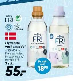 Bilka Flydende vaskemiddel, DKK 55 tilbud