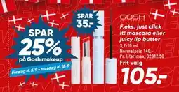 Bilka SPAR 25% på Gosh makeup tilbud