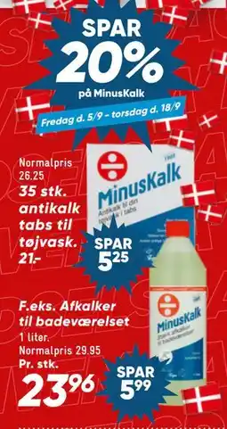 Bilka SPAR20% på MinusKalk tilbud