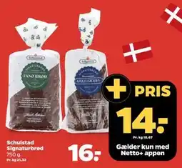 Netto Schulstad Signaturbrød, DKK 16, App-pris tilbud