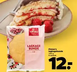 Netto Finton's lagkagebunde, DKK 12 tilbud