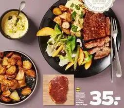 Netto Premieur marineret entrecote, DKK 35 tilbud