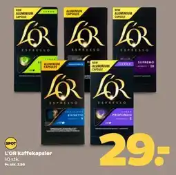 Netto L'OR kaffekapsler, DKK 29 tilbud