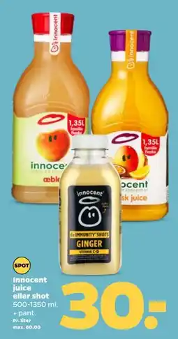 Netto Innocent juice eller shot, DKK 30 tilbud