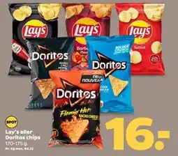 Netto Lay's eller Doritos chips, DKK 16 tilbud