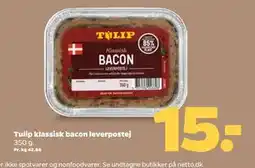 Netto Tulip klassisk bacon leverpostej, DKK 15 tilbud