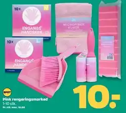 Netto Pink rengøringsmarked, DKK 10 tilbud