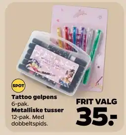 Netto Metalliske tusser, DKK 35 tilbud