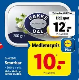 Lidl Smørbar, DKK 12, App-pris tilbud