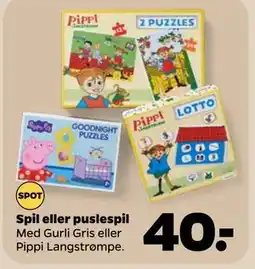 Netto Spil eller puslespil, DKK 40 tilbud