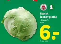 Lidl Dansk icebergsalat, DKK 6 tilbud