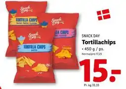 Lidl Tortillachips, DKK 15 tilbud