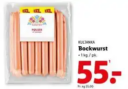 Lidl Bockwurst, DKK 55 tilbud