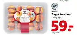 Lidl Bagte ferskner, DKK 59 tilbud