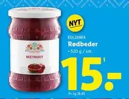 Lidl Rødbeder, DKK 15 tilbud