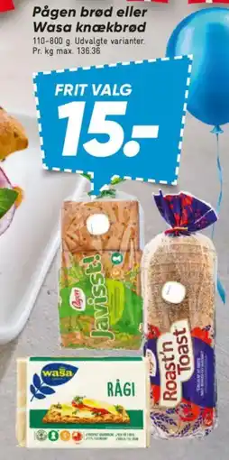 Bilka PÅGEN Brød eller tilbud