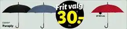 Lidl Paraply, DKK 30 tilbud
