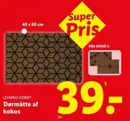 Lidl Dørmåtte af kokos, DKK 39 tilbud