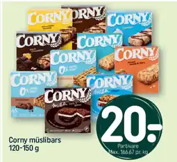 REMA 1000 Corny müslibars 120-150 g tilbud