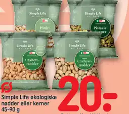 REMA 1000 Simple Life økologiske nødder eller kerner tilbud