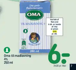 REMA 1000 Oma til madlavning tilbud