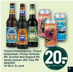 REMA 1000 Thisted limfjordsporter, Thisted limfjordsale, Thisted limfjords IPA, tilbud