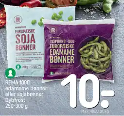 REMA 1000 REMA 1000 edamame bønner eller sojabønner Dybfrost tilbud