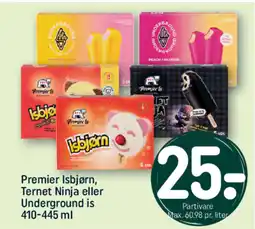 REMA 1000 Premier Isbjørn, Ternet Ninja eller Underground is tilbud