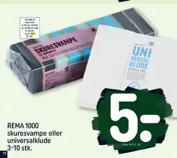 REMA 1000 REMA 1000 skuresvampe eller universalklude 3-10 stk. tilbud
