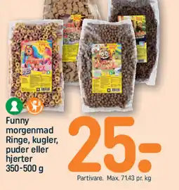 REMA 1000 Funny morgenmad Ringe, kugler, puder eller hjerter tilbud
