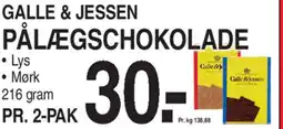 ABC Lavpris GALLE & JESSEN PÅLÆGSCHOKOLADE tilbud