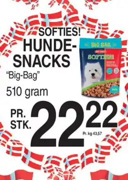 ABC Lavpris SOFTIES! HUNDE- SNACKS "Big-Bag" tilbud