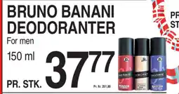 ABC Lavpris BRUNO BANANI DEODORANTER tilbud