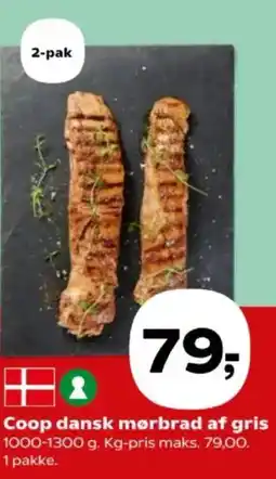 Kvickly Coop dansk mørbrad af gris tilbud