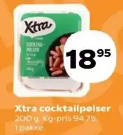 Kvickly Xtra cocktailpølser tilbud